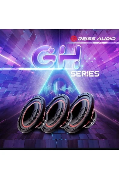 Reiss Rs-GH12 Çift Bobin 1400Wat 350W Rms 30 Cm Subwoofer Bas D4 - 3