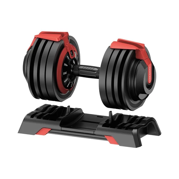 KingSmith Mekanik Ayarlı 24KG Dambıl, Kettlebell, Halter Seti (3ü1 Arada) - 10