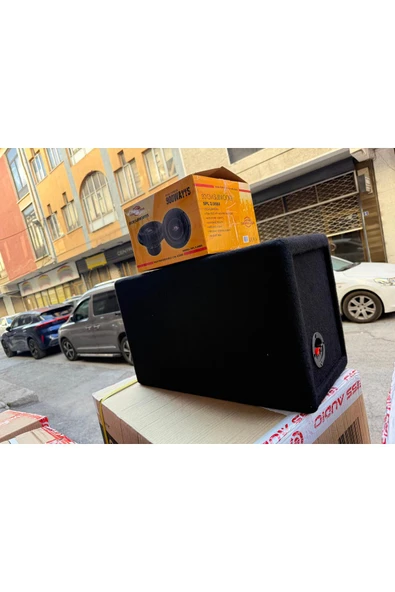 Carmon Audio Spl-2.0 Yer Kaplamaz L Port Kabinli 900Wat 300W Rms 20 Cm Subwoofer minik dev Bas - 5