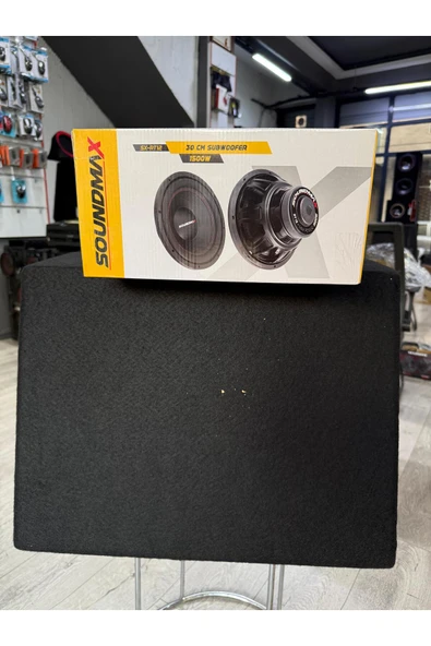Soundmax SX-RT12 L Port Kabinli 30 Cm Subwoofer Bas 1500Wat 400W Rms bufır - 2