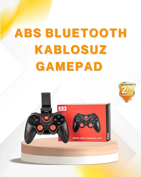 Kablosuz Bluetooth Gamepad PC Android TV Uyumlu Oyun Kumandası ürün görseli 1