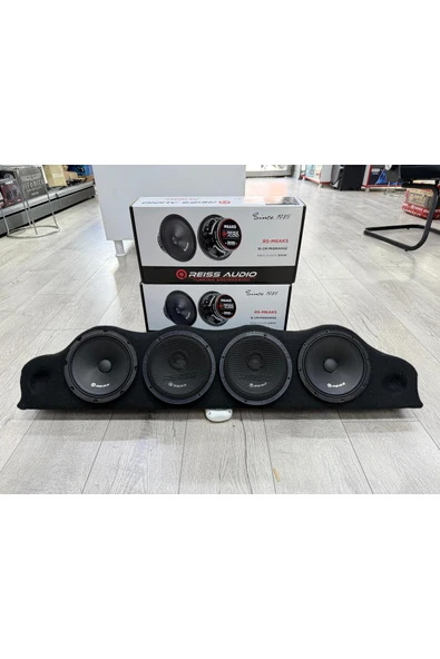 Reiss RS-M6AKS ÜNİVERSAL DİK CADDE TİPİ PANDİZOTLU TANESİ 300W-120W RMS 16CM 2TK OTO MİDRANGE HOPARLÖR - 1