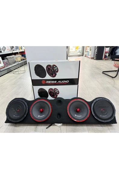 Reiss RS-M8F ÜNİVERSAL DİK CADDE TİPİ PANDİZOTLU TANESİ 300W-150W RMS 20CM 2TK OTO MİDRANGE HOPARLÖR - 1