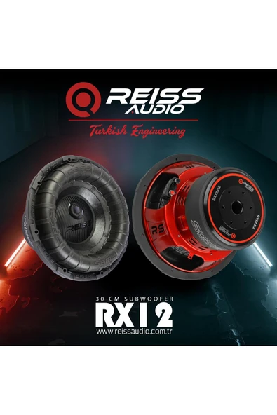 REISS AUDIO RS-RX12.D2 30 CM SUBWOOFER BAS ÇİFT BOBİN 2 OHM 2000 WATT MAXİMUM POWER - 2