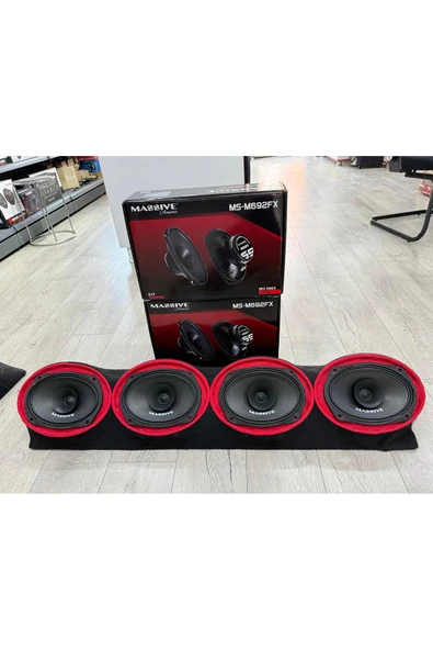 Massive MS-M692FX ÜNİVERSAL DİK CADDE TİPİ PANDİZOTLU TANESİ 300W-120W RMS OVAL 2TK OTO MİDRANGE HOPARLÖR - 5