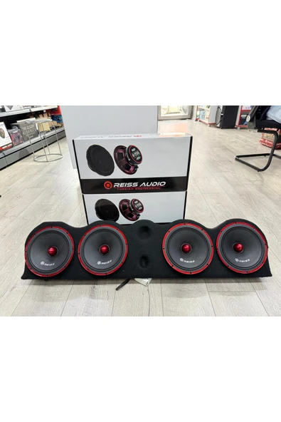 Reiss RS-M8F ÜNİVERSAL DİK CADDE TİPİ PANDİZOTLU TANESİ 300W-150W RMS 20CM 2TK OTO MİDRANGE HOPARLÖR - 3