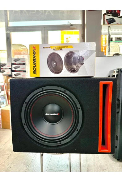 Soundmax SX-RT12 L Port Kabinli 30 Cm Subwoofer Bas 1500Wat 400W Rms bufır