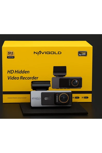 Navigold X4 2 Kameralı Ekranlı Wifi Araç Dvr Kamera 512gb Destekli G Sensör Telefondan İzleme 2k Hd - 2