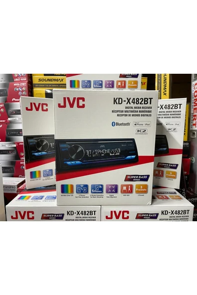 JVC KD-X482BT OTO TEYP BLUETOOTH 3 AMFİ RENK DEĞİŞTİREN K2 TEKNOLEJİ 13 BAND EQUALİZER - 3