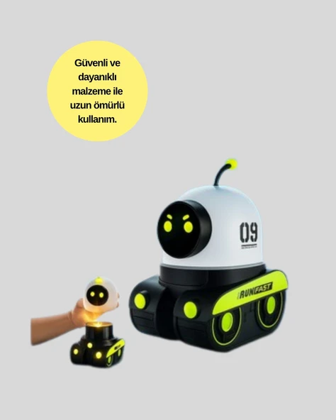 Robot Tasarımlı Bluetooth Hoparlörlü Yıldızlı Gökyüzü Projektör - Resim 4