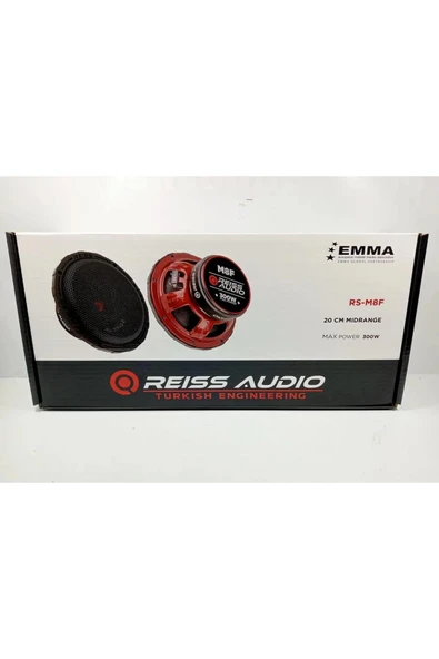 Reis Rs-m8f 20cm Özel Seri Oto Midrange Hoparlör 300watt 150 Rms Iki Adet - 4