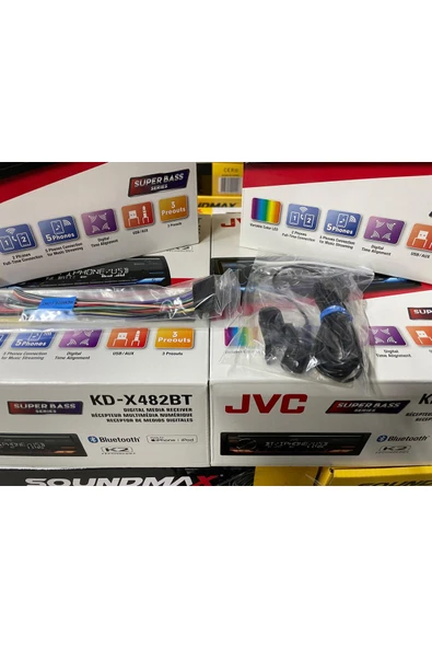 JVC KD-X482BT OTO TEYP BLUETOOTH 3 AMFİ RENK DEĞİŞTİREN K2 TEKNOLEJİ 13 BAND EQUALİZER - 6