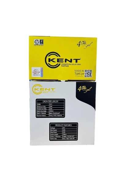 KENT 24 Volt Oto Vantiltatör 10inch 25cm Mandallı 24v Çakmaklık Girişli Vantilatör - 4