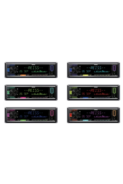 Reiss Audio Rs-mx88dsp dsp işlemcili 4amfi Çıkışlı Profesyonel Oto Teyp rgb Bluetooth-Usb - 3