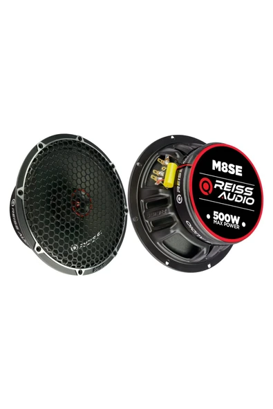 Reiss Audio Rs-m8se 20cm kendinden tweeterli Tanesi 500wat-250w Rms 20cm Oto Midrange Hoparlör - 4