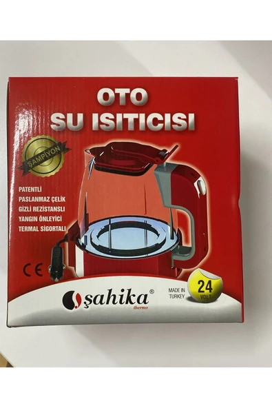 ŞAHİKA Şahika oto su ısıtıcısı gizli rezistans 24V 750 ml