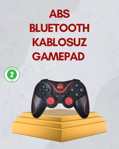 Ergonomik Tasarımlı Kablosuz Bluetooth Gamepad Titreşimli ürün görseli 1