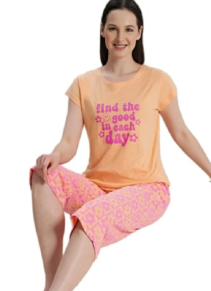 Kaprili Pijama Takımı S/XL Marina Bella Yumuşak Rahat Ev Giyim Hediyelik ürün görseli