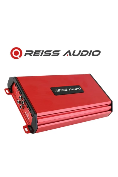 Reiss Audio Rs-Q3000.4 d 4x150 Rms Mini Pro Seri Kırmızı oto Amfi Anfi Amplifier aksr