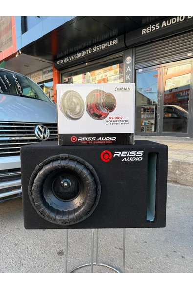 Reiss RS-RX12 d2 30CM spl Mdf kabinli subwoofer  bas 2000WAT 600RMS çift bobin AKSAR