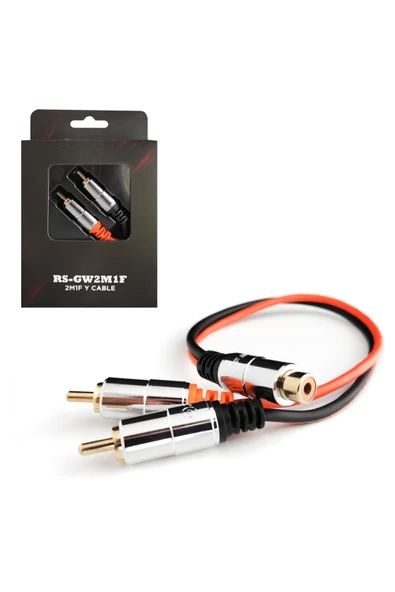 REISS AUDIO Anfi Y Kablo 2 Erkek 1 Dişi 30cm Silikon Reıss Rs-gw2m1f