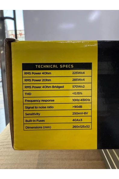 Soundmax Sx-Lm4225.4 4x225w Rms 4 Ohm 4kanal Profesyonel Oto Amfi Anfi - 4