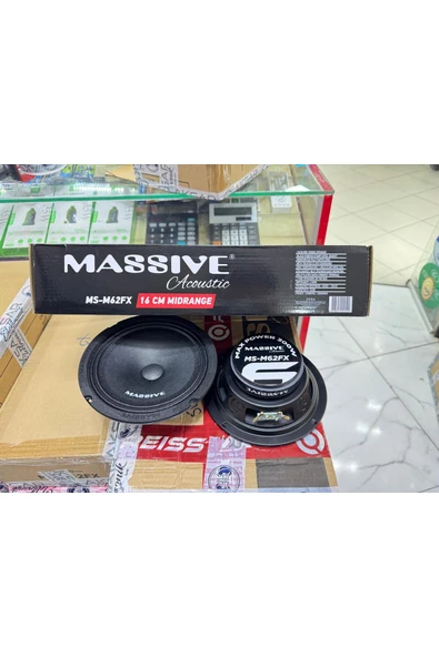 Massive Ms-m62fx 16 Cm Çifti 600wat-240 Rms Oto Midrange Hoparlör Deprem Serisi Çifti - 2