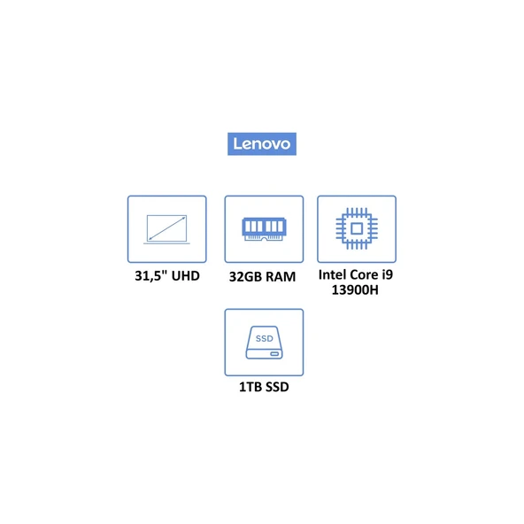 Yoga Aıo 9 Intel Core I9 13900H 32GB 1tb SSD Rtx 4050 Windows 11 Pro 31.5" UHD All In One Bilgisayar F0HJ0037TR - Resim 6