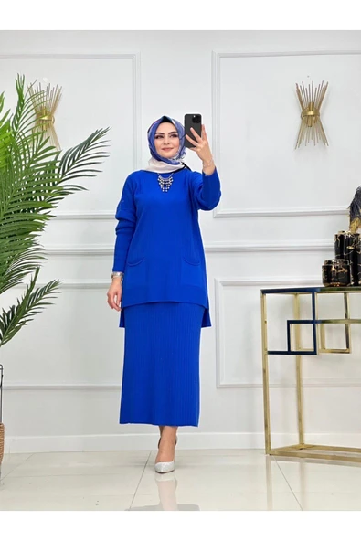 Kadın Tesettür Takım, 2'li Etek&Tunik - 5
