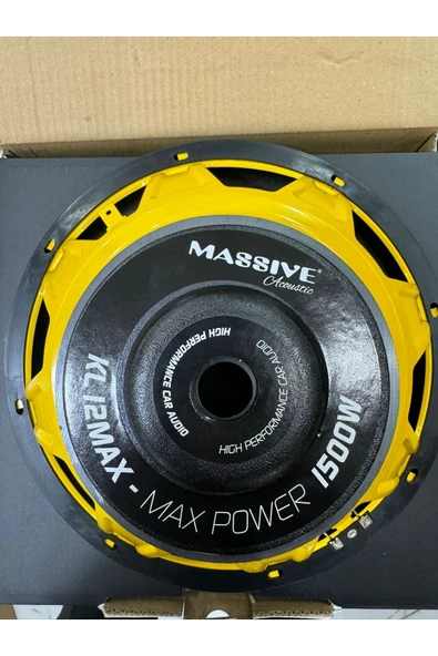 Massive Ms-kl12max 30 Cm Subwoofer Bas Bufır 1500wat-400w Rms Maximum Power - 5