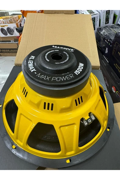 Massive Ms-kl12max 30 Cm Subwoofer Bas Bufır 1500wat-400w Rms Maximum Power - 4