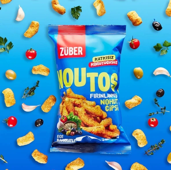Züber Noutos Fırın Nohut Cipsi 55 Gr Ege Baharat - 2