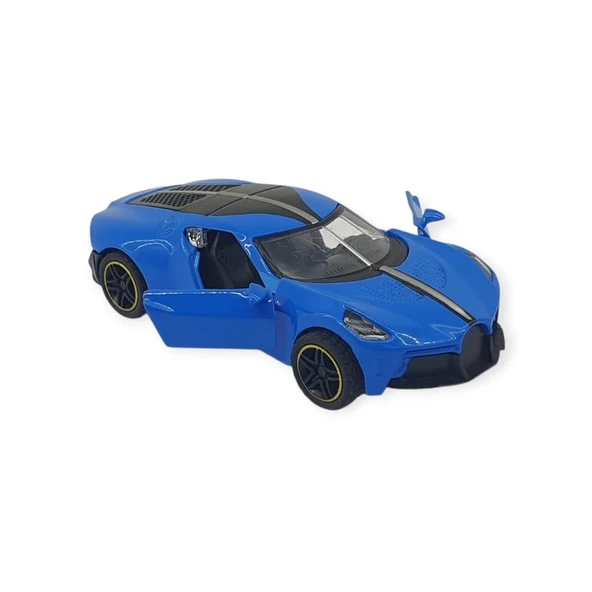 Çek Bırak Araba Metal - 6643-06 - Mavi ürün görseli