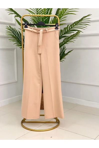 Kadın Giyim Beli Lastikli Bol Paça Pantolon - Resim 3