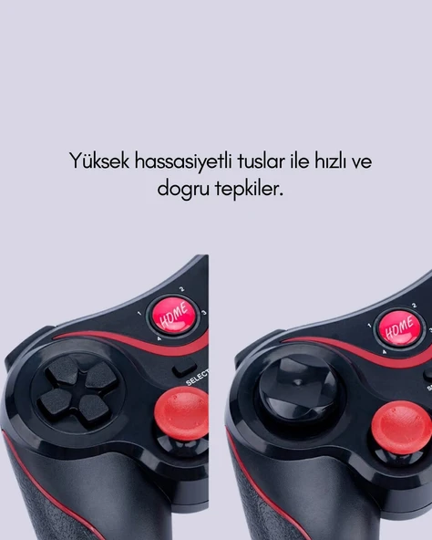Rahat Kavrama ve Düşük Gecikme Teknolojili Gamepad - Resim 4