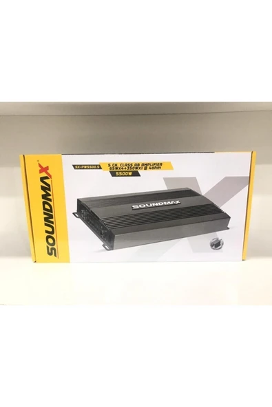 Soundmax Pw-5500.5 5 Kanallı 5500 Wat Amfi Bas Kontrol Aparatlı