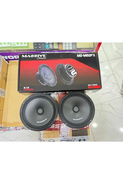 Massive Ms-m62fx 16 Cm Çifti 600wat-240 Rms Oto Midrange Hoparlör Deprem Serisi Çifti - 4