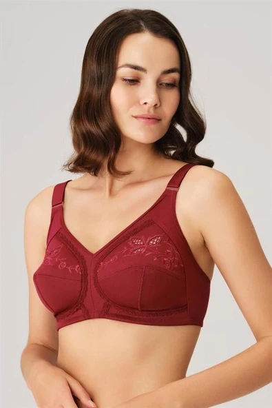 AmoraSecret AmoraSecret Balensiz Desteksiz Dolgusuz Toparlayıcı İşlemeli Küçültücü Sütyen - 1