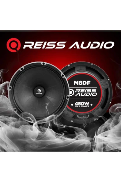 REISS AUDIO Rs- M8df 20cm Özel Seri Oto Midrange Hoparlör 450wat 200rms Iki Adet