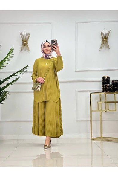 Kadın Tesettür Takımı Pantolon & Tunik - 7