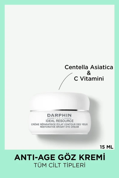 Darphin Olgunlaşma İlk Belirtiler Göz Kremi-Ideal Resource Restorative Bright Eye Cream 15 ml 882381098438 ürün görseli