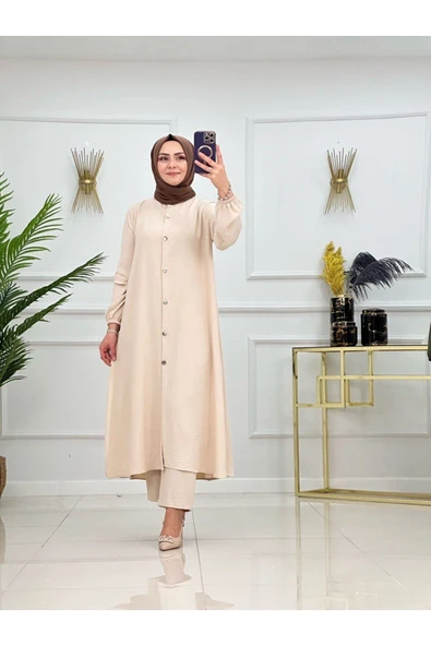 Kadın Tesettür 2'Li Takım Tunik & Pantolon - 5
