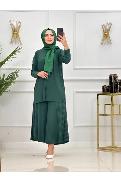 Kadın Tesettür Takımı Pantolon & Tunik - 6