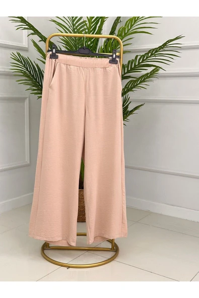 Kadın Giyim Beli Lastikli Ayrobin Pantolon - Resim 2