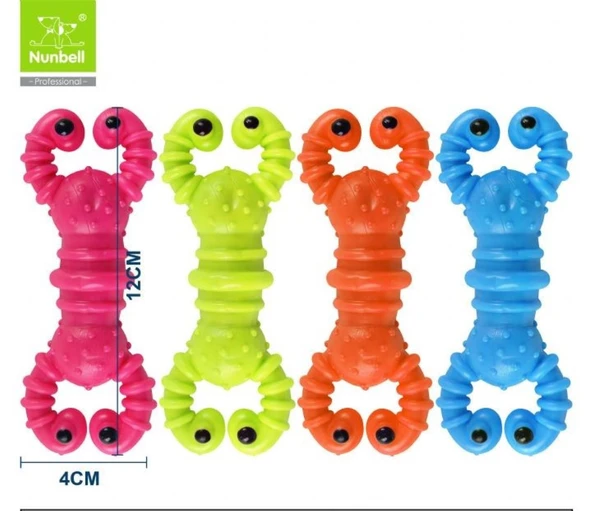 Nunbell Kauçuk İstakoz Köpek Diş Kaşıma Oyuncağı 12 cm (1 Adet) ürün görseli