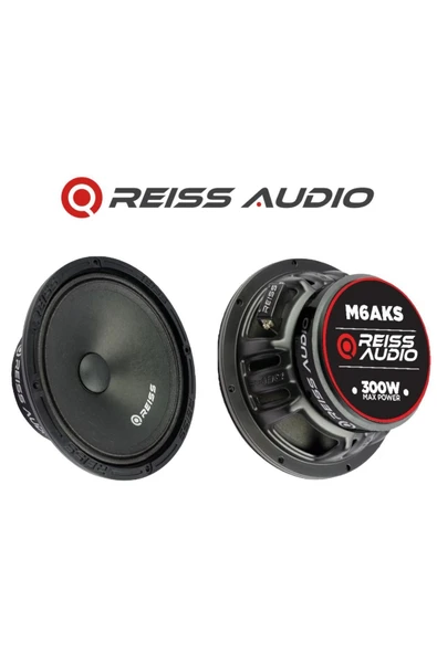 Reiss Rs-m6aks Çifti 600w-240w Rms Özel Seri 16cm Metal Kapaklı Oto Midrange Hoparlör Takım Aksr