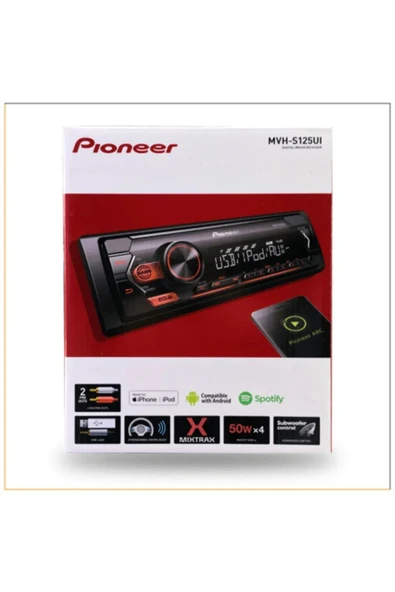 Pioneer Mvh-s125uı Usb-fm Mekaniksiz Kumandalı Oto Teyp