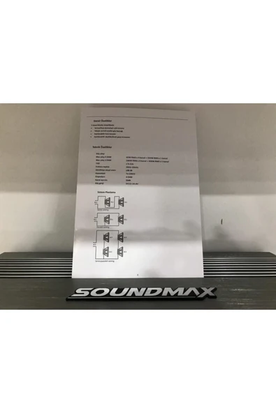 Soundmax Pw-5500.5 5 Kanallı 5500 Wat Amfi Bas Kontrol Aparatlı - 8