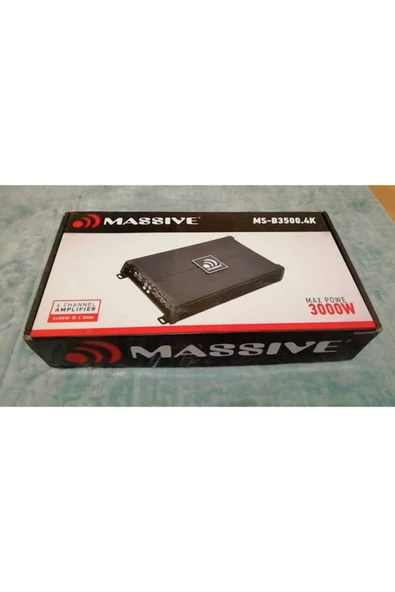 Massive Ms-b3500.4k 4.60 Rms Yeni Seri Masella Garage Audio - 2