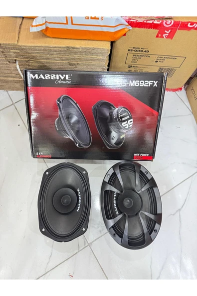 Massive Ms-m692fx Özel Seri Çifti 600w-240w Rms Tanesi Oval Oto Midrange Hoparlör Aksr - 5